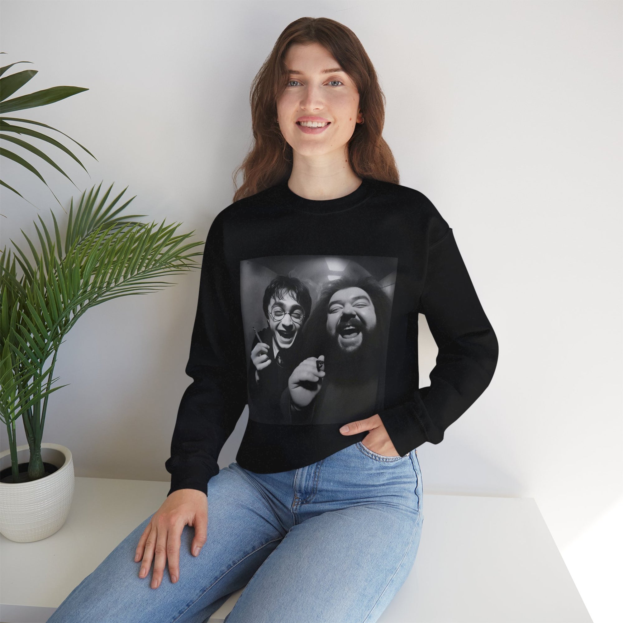 Harry & Laughter in the Candlelight Corridor Sweatshirt