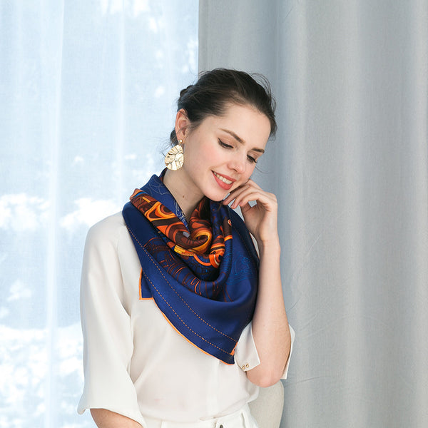 Big silk scarf