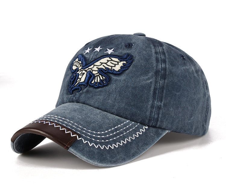 Embroidered Eagle Outdoor Sunshade Cap