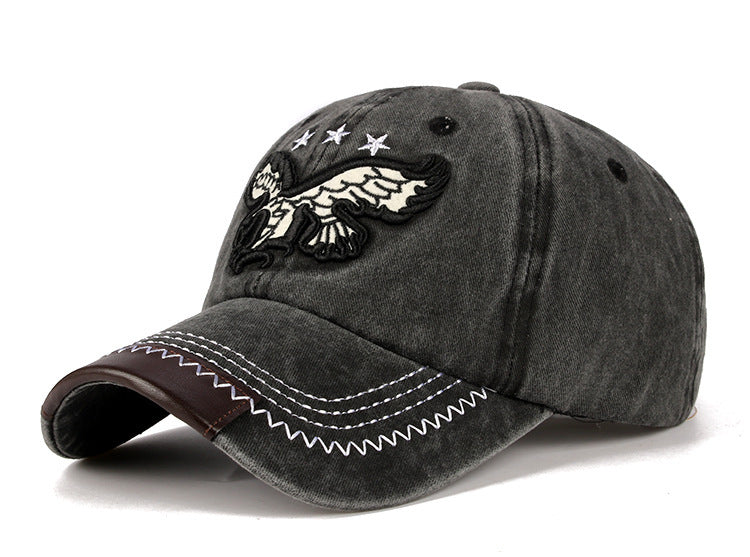 Embroidered Eagle Outdoor Sunshade Cap