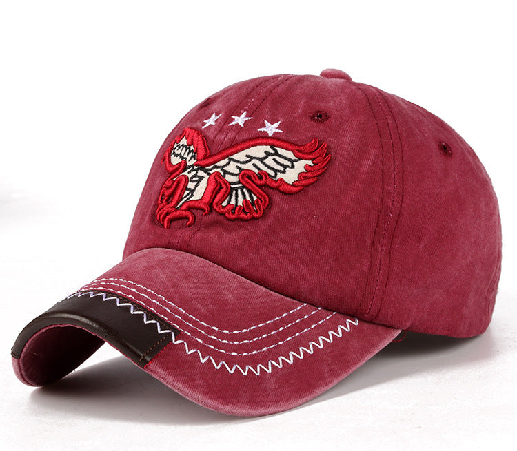 Embroidered Eagle Outdoor Sunshade Cap