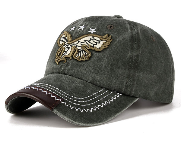 Embroidered Eagle Outdoor Sunshade Cap