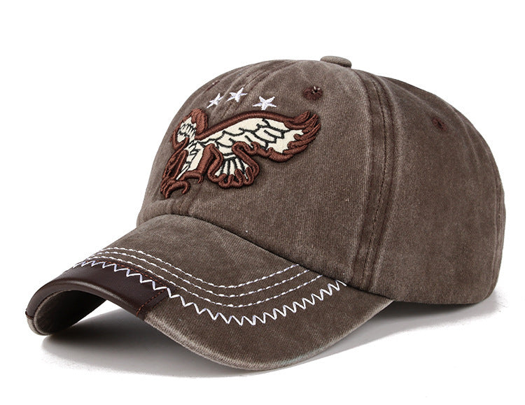 Embroidered Eagle Outdoor Sunshade Cap