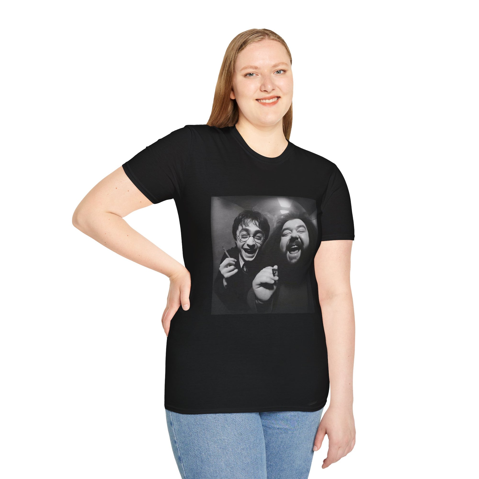 Harry & Laughter in the Candlelight Corridor T-Shirt