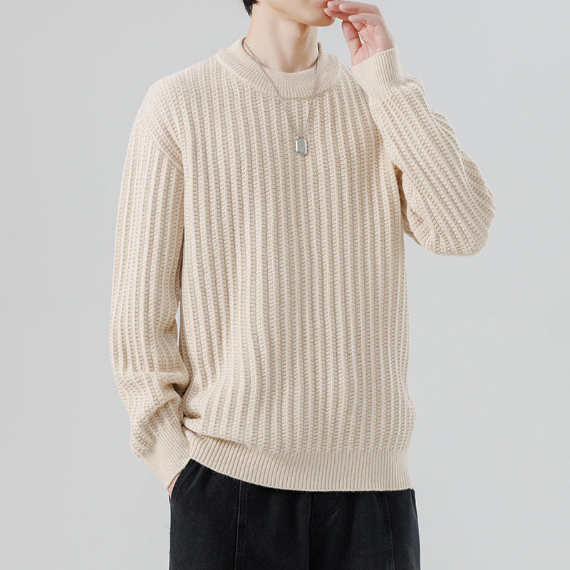 Autumn And Winter New Men's Knitwear Sweater Fashion Trend Round Neck