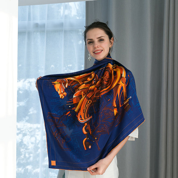 Big silk scarf