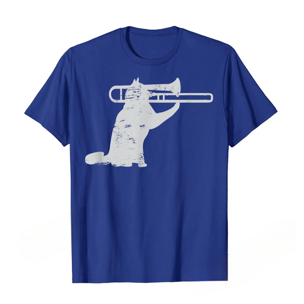 Jazz Cat Playing Trombone T-Shirt