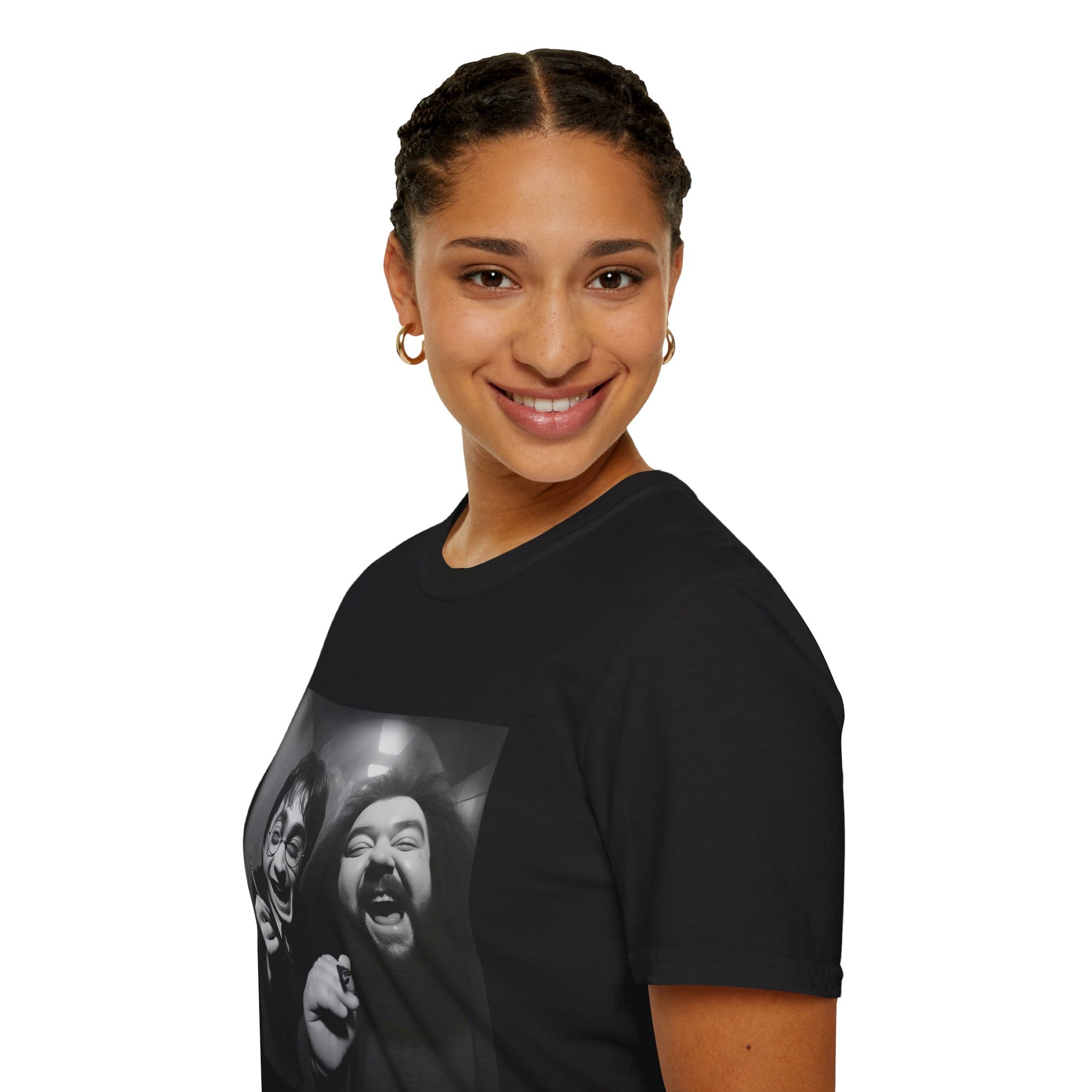 Harry & Laughter in the Candlelight Corridor T-Shirt