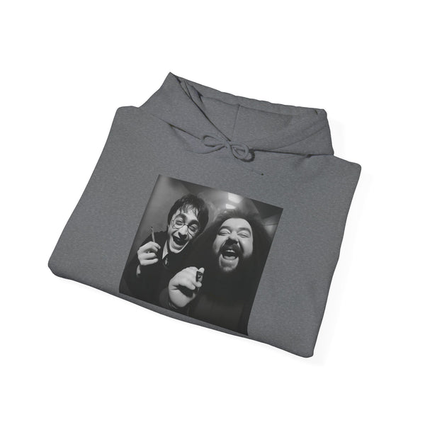 Harry & Laughter in the Candlelight Corridor Hooded Sweatshirt