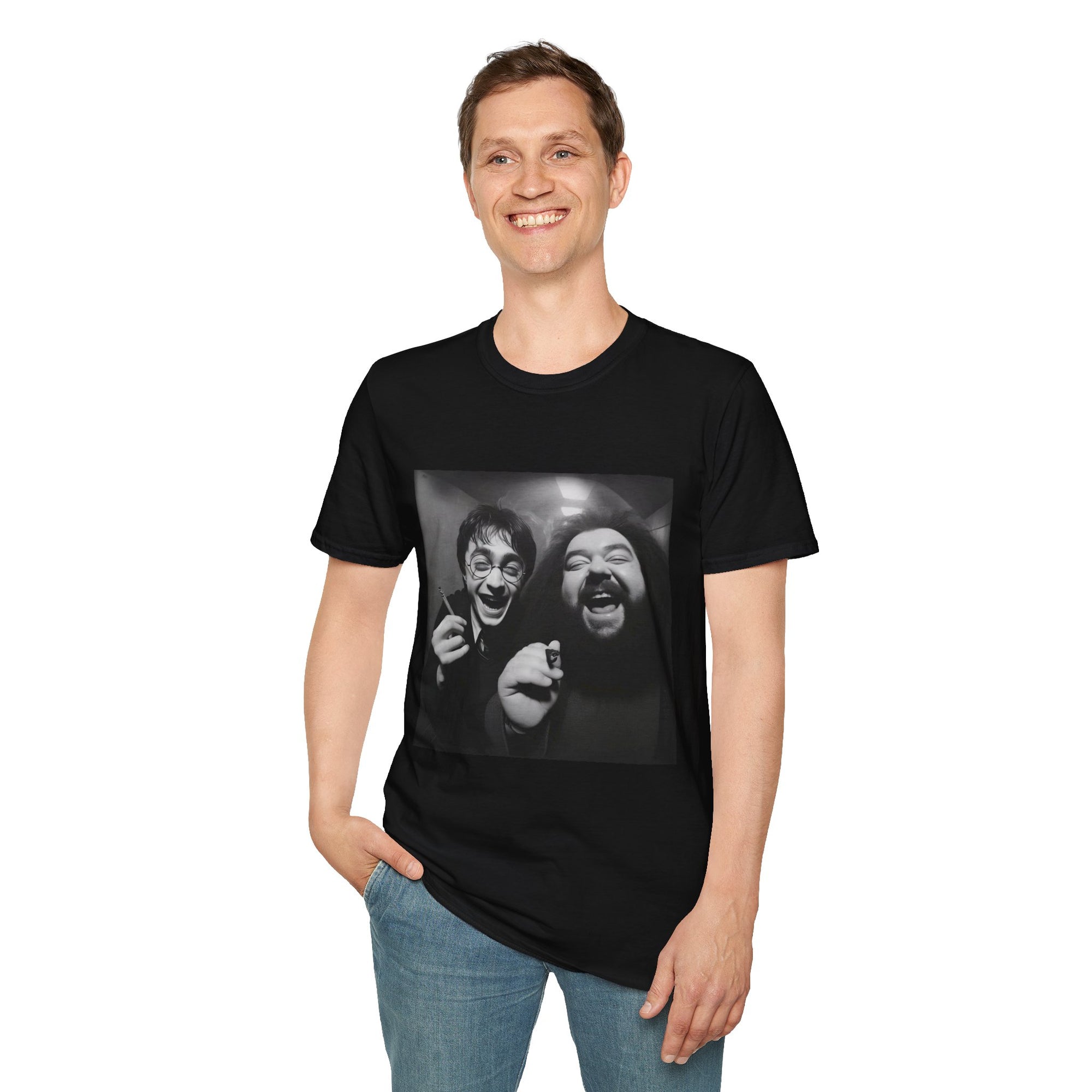 Harry & Laughter in the Candlelight Corridor T-Shirt