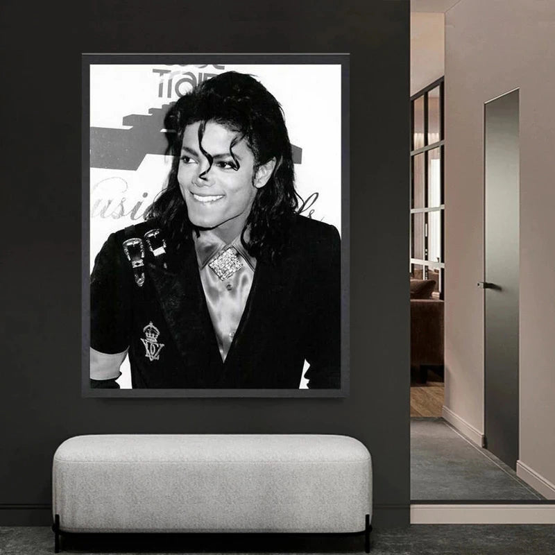 Black and White Michael Jackson Posters Wall Art