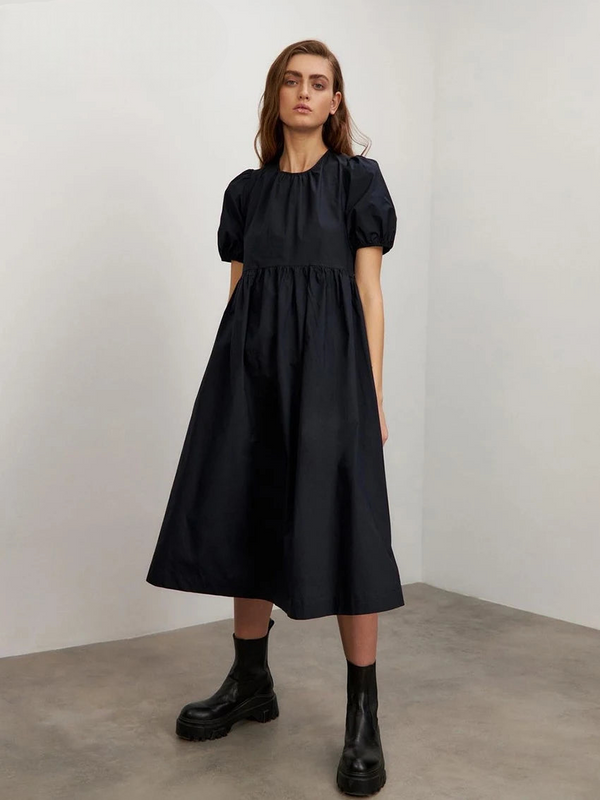 Calcive Casual  Black Dress