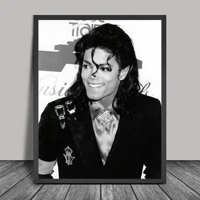 Black and White Michael Jackson Posters Wall Art