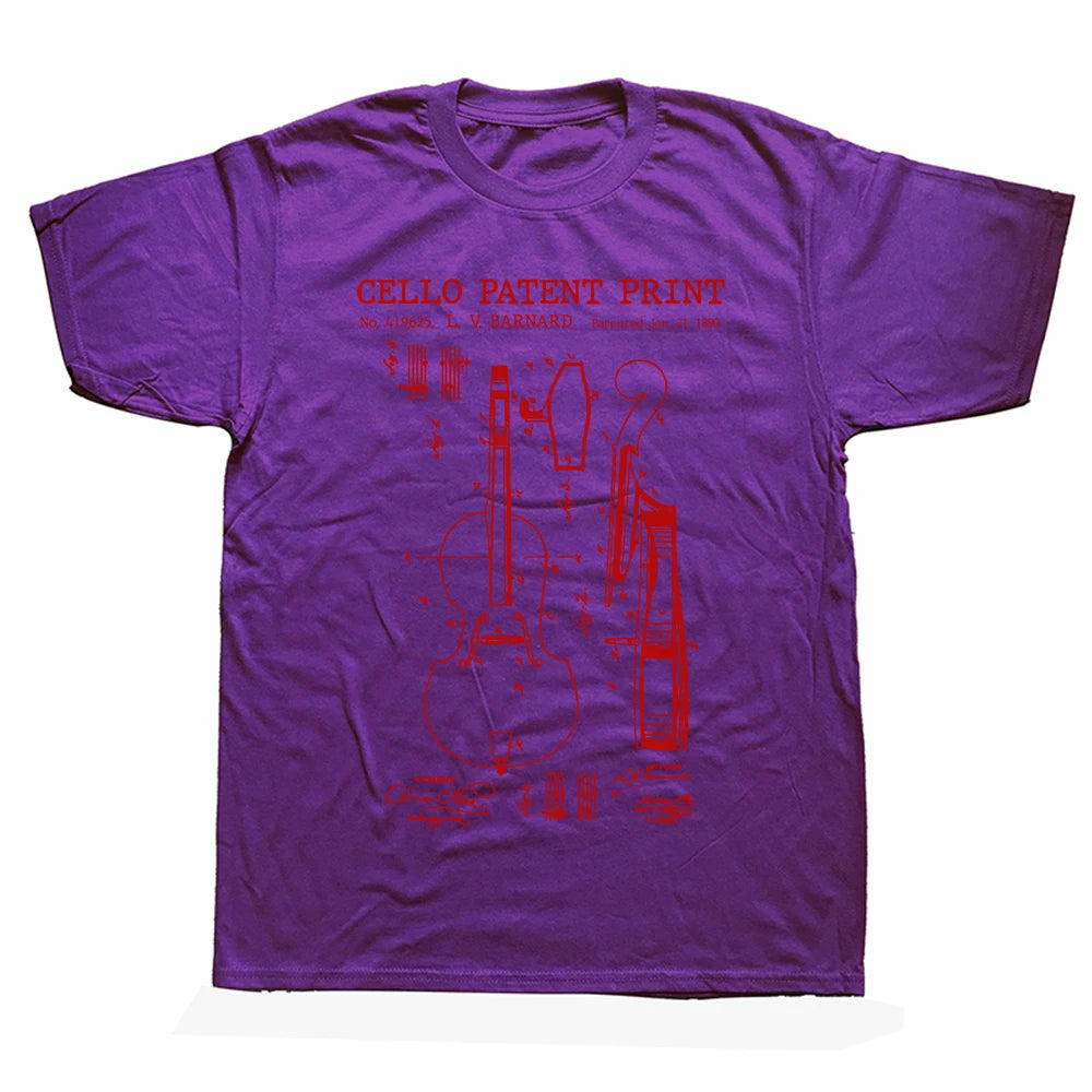 Funny Cello Patent T-Shirt