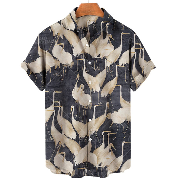 Japanese Theme Hawaiian Oversized Shirts