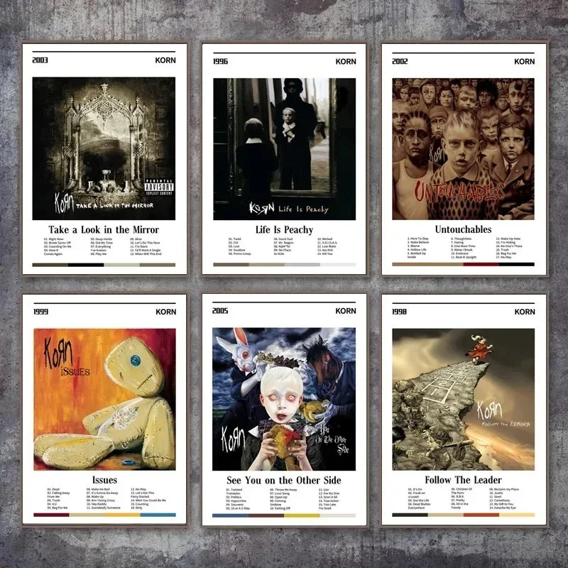 Metal Band Korn Music Album Posters