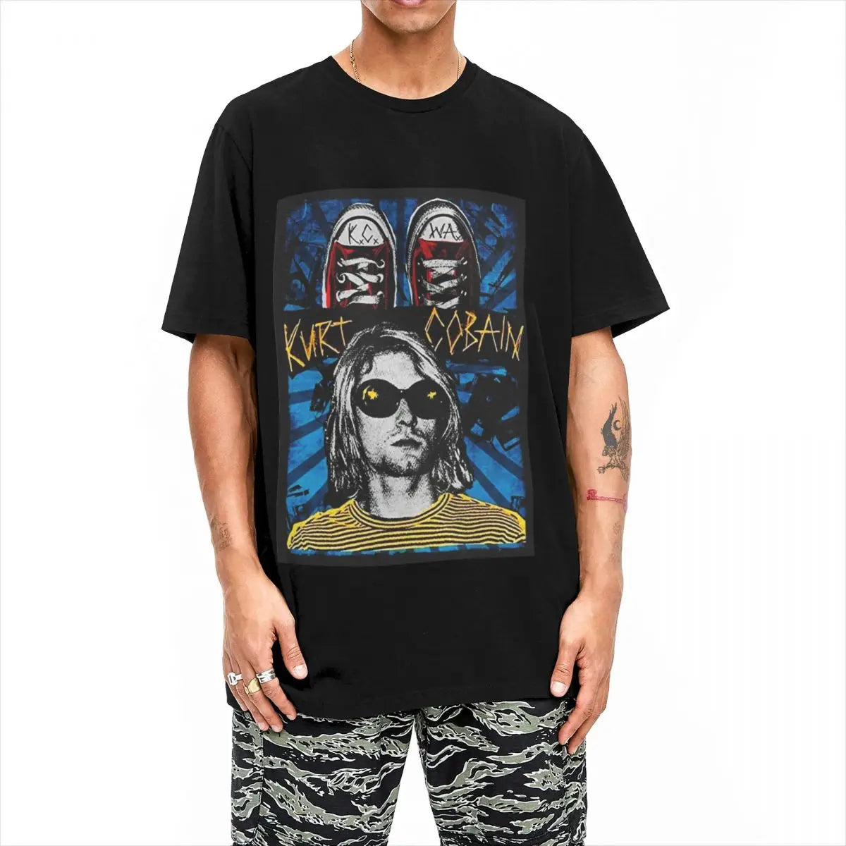 Kurt Cobain Unisex Graphic Print Cotton T-Shirt