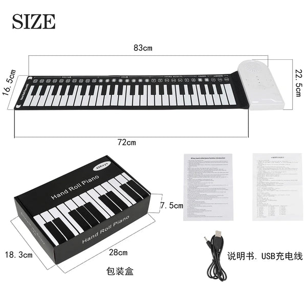 SLADE 49 Keys Electronic Hand Rolled Piano