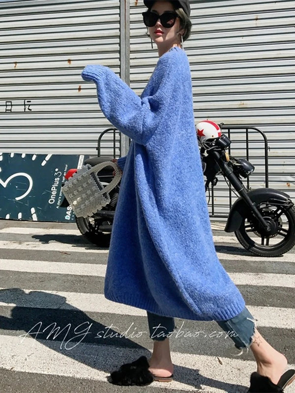 Maxi Vintage Oversized Knitted Dress