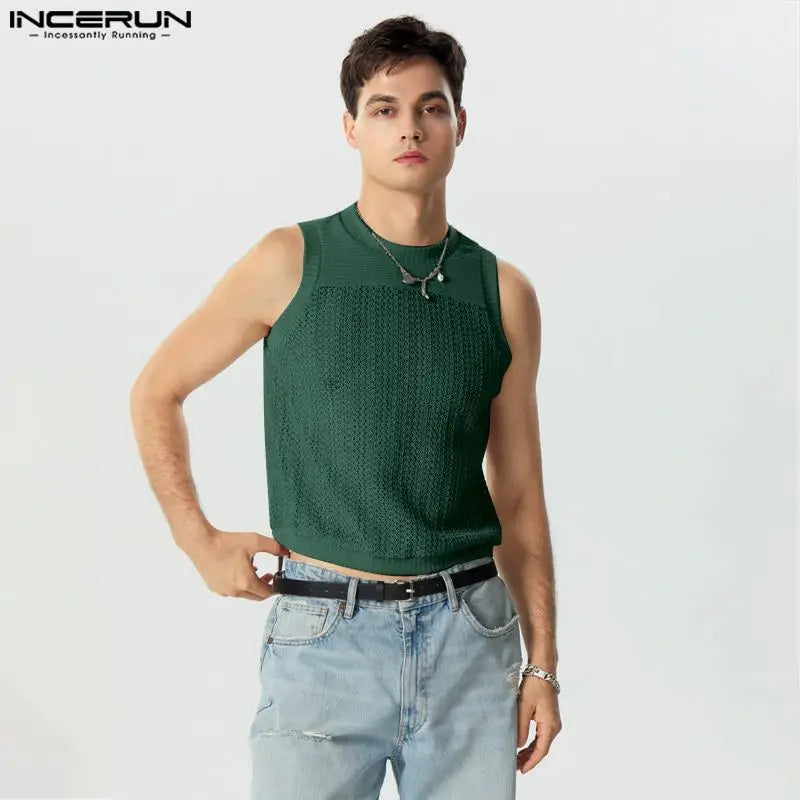 Summer O-neck Men Tank Tops