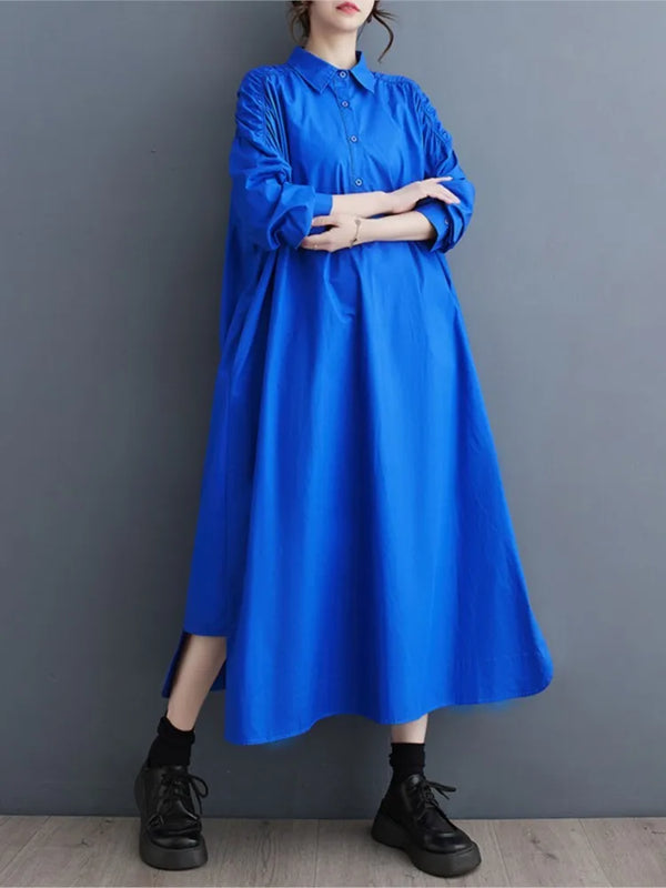 Oversized Long A-Line Dress