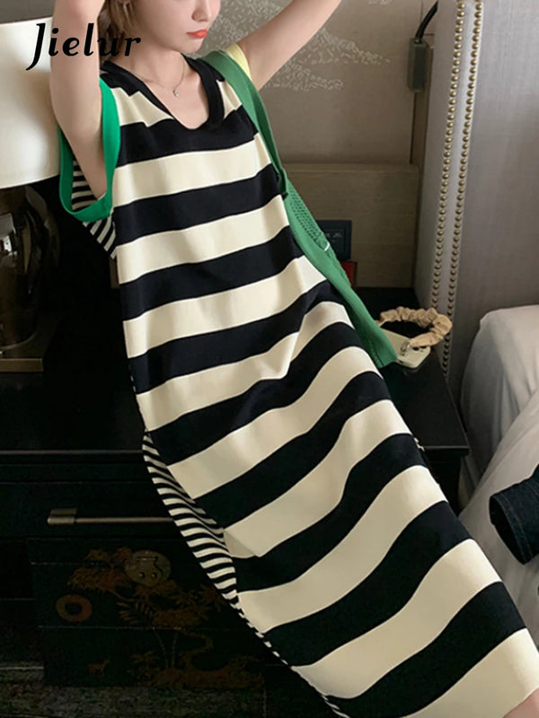 Stripe Sleeveless Dress