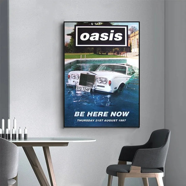 The Oasis band Music Album Posters