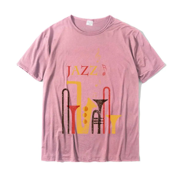 Smooth Jazz Saxophone Graphic Print T-Shirt