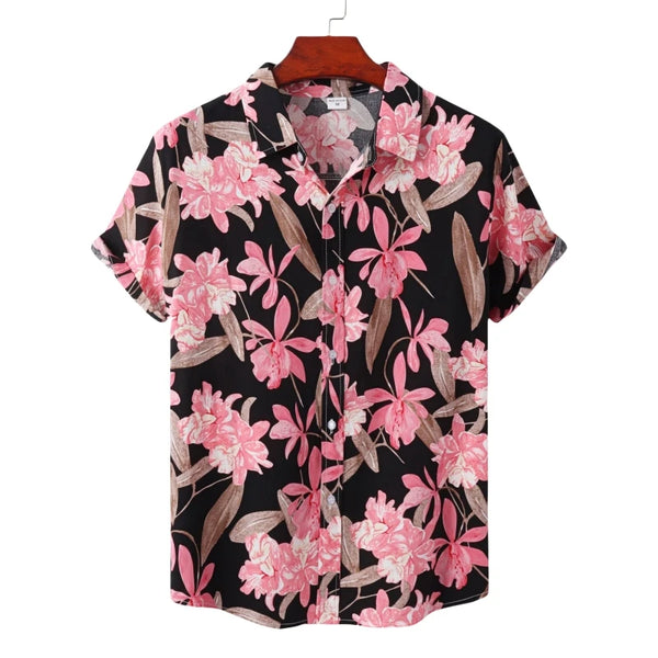 Hawaiian Oversize Polo Shirt