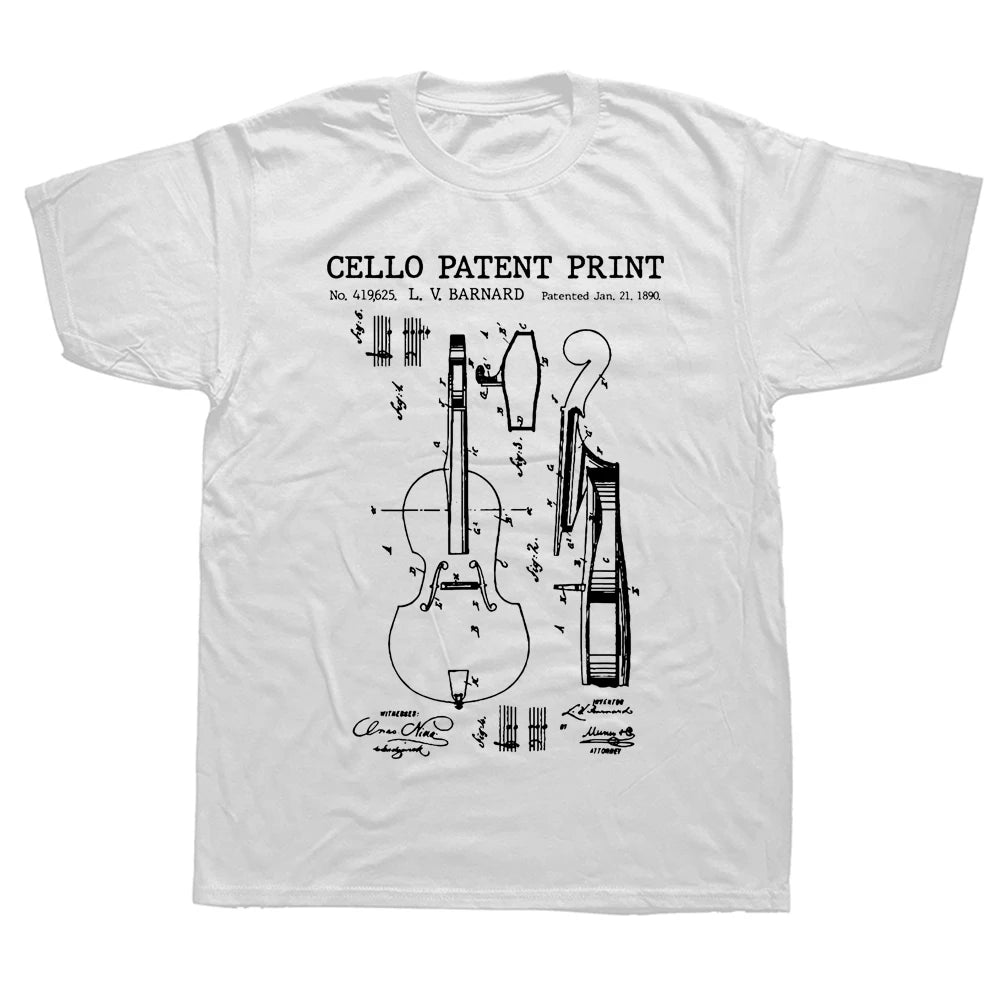 Funny Cello Patent T-Shirt