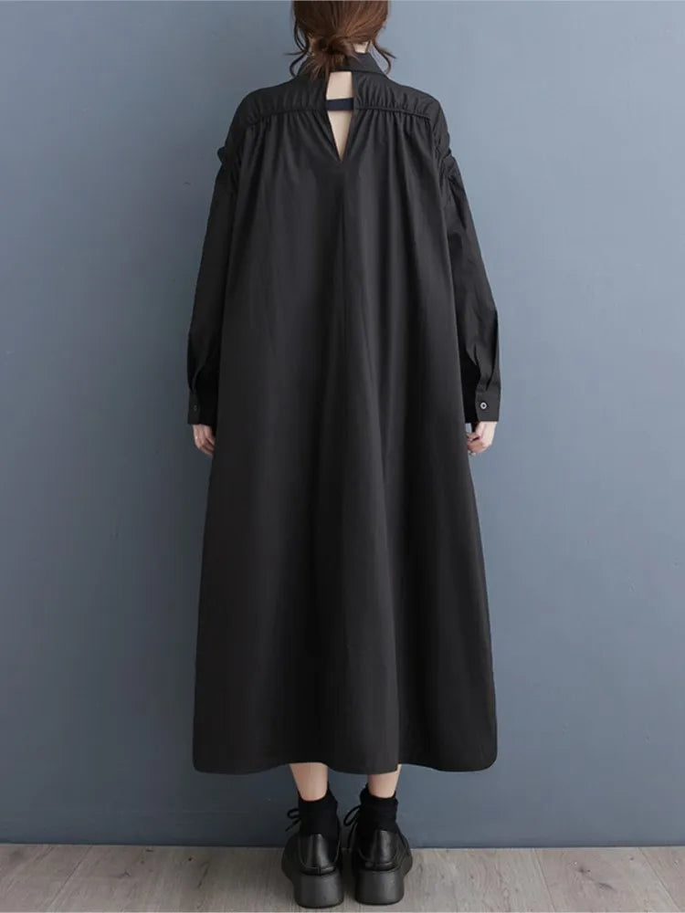 Oversized Long A-Line Dress