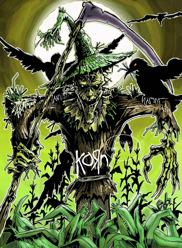 Korn Canvas Wall Art – Dark Nu-Metal Vibes for Bold Interiors