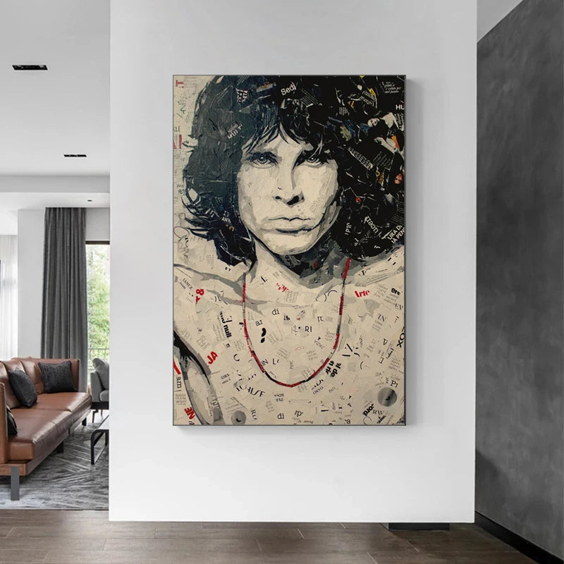 Vintage Retro Posters of Rock Star Jim Morrison