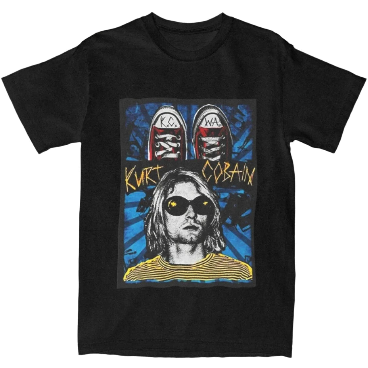 Kurt Cobain Unisex Graphic Print Cotton T-Shirt