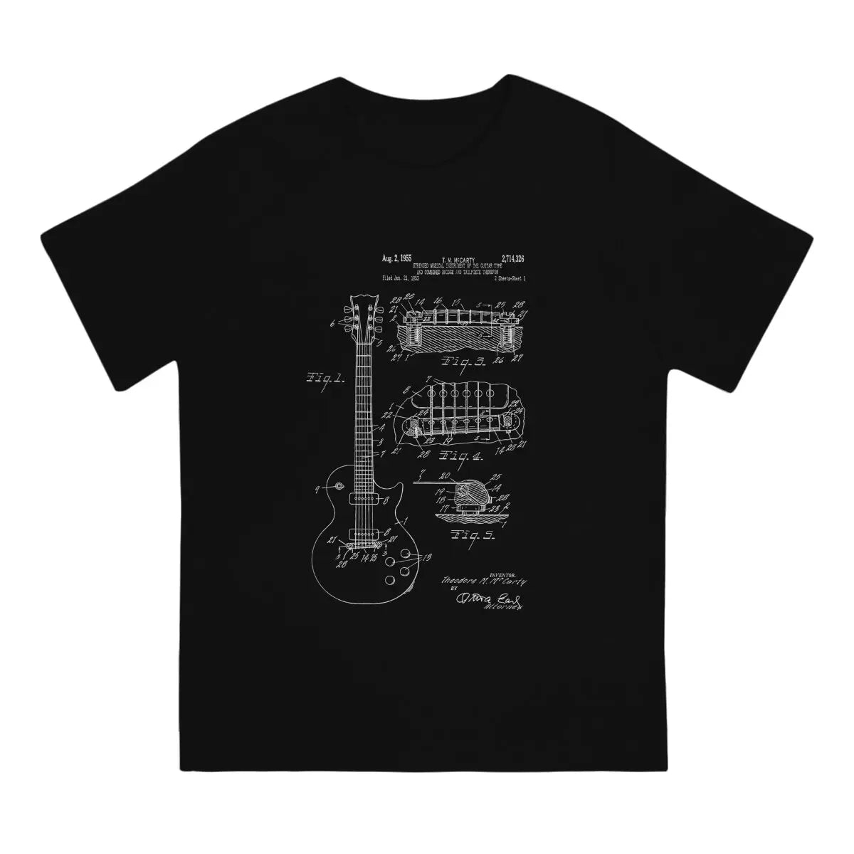 Bass Rock Guitar Printed T-Shirt