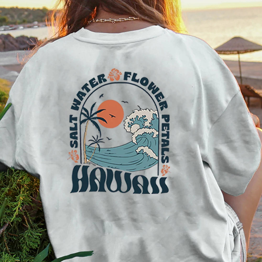 Retro Hawaii Surf T-shirt for Women