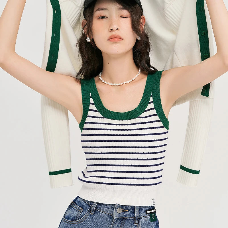 U Neck Slim Stretch Tank Top