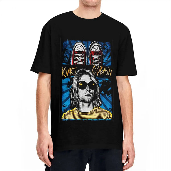 Kurt Cobain Unisex Graphic Print Cotton T-Shirt