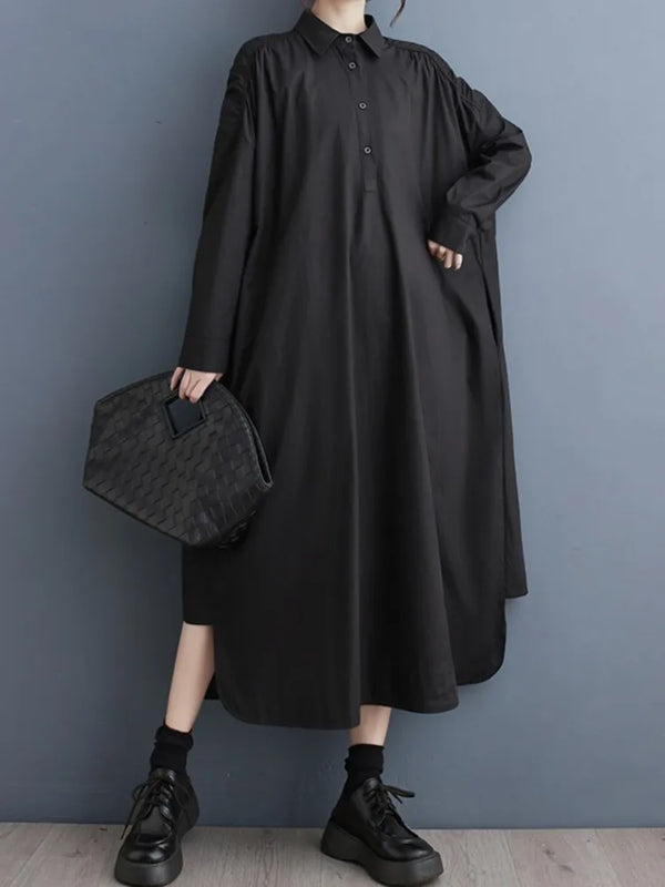 Oversized Long A-Line Dress