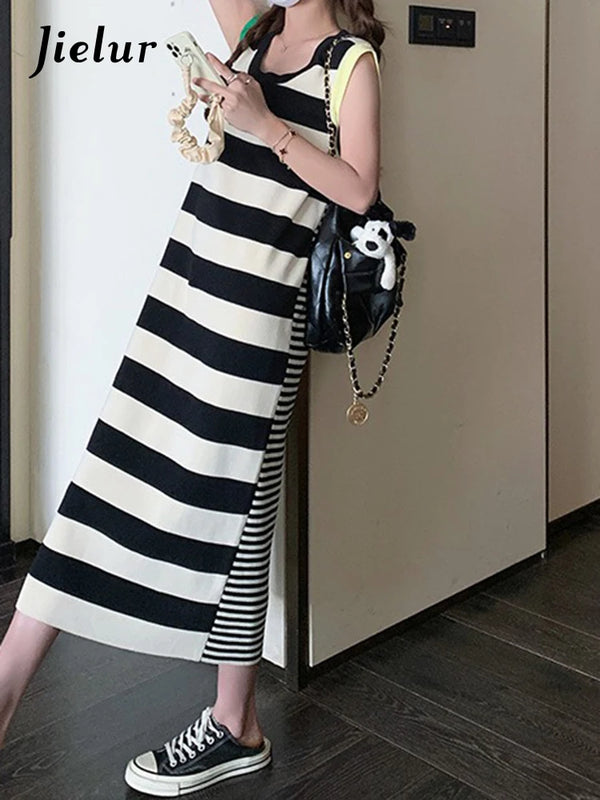 Stripe Sleeveless Dress