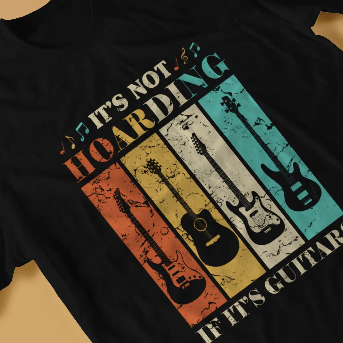 Hoarding Man's Guitar Rock T Shirt