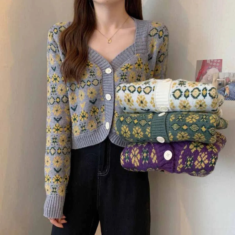 Knitted Vintage Sweater Coat