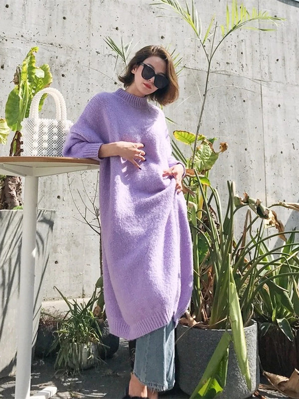 Maxi Vintage Oversized Knitted Dress