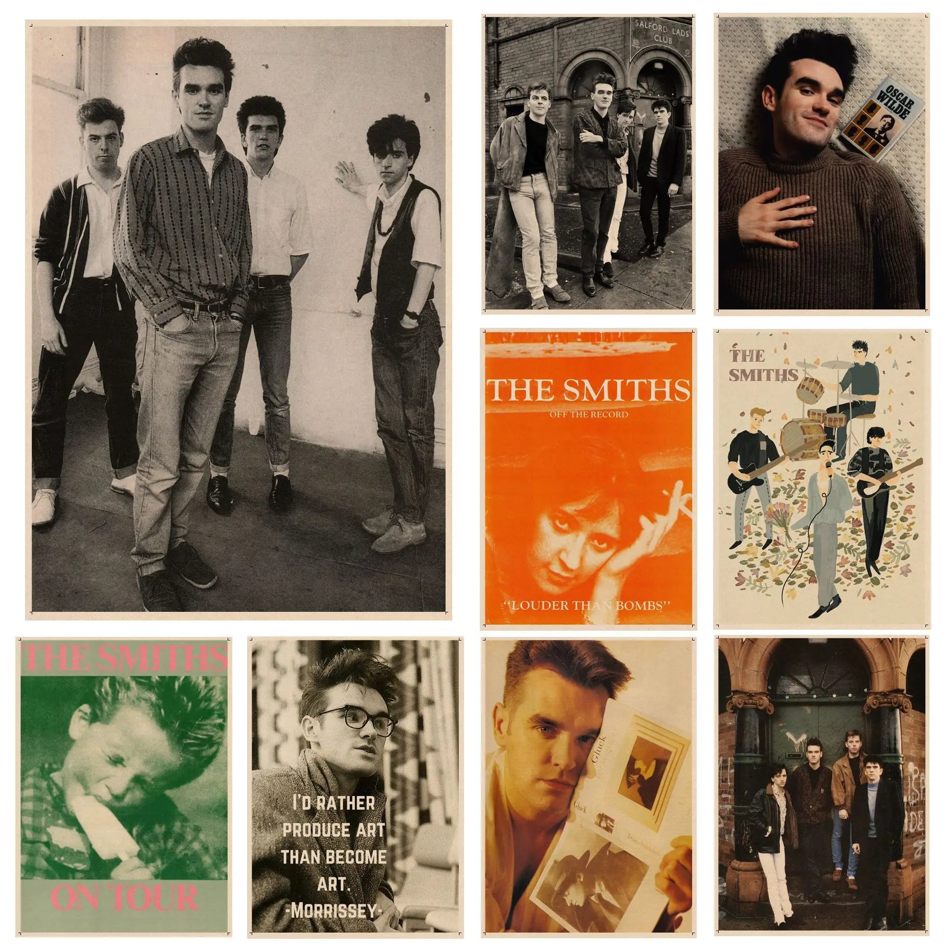 The Smiths Rock Band Retro Wall Arts