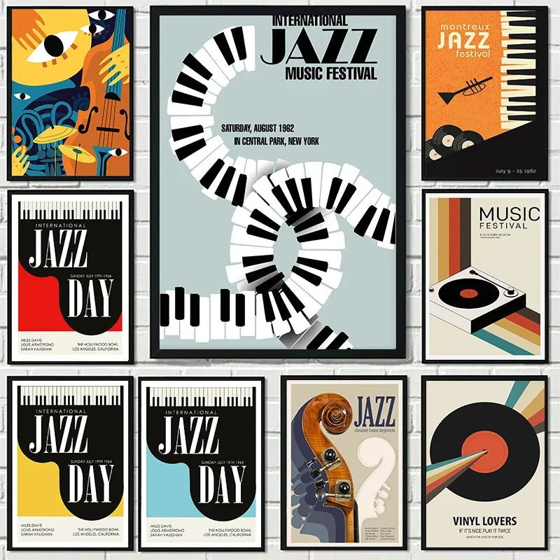 Jazz Music Posters and Wall Arts