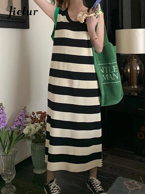 Stripe Sleeveless Dress