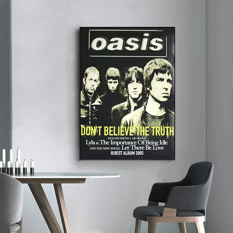 The Oasis band Music Album Posters